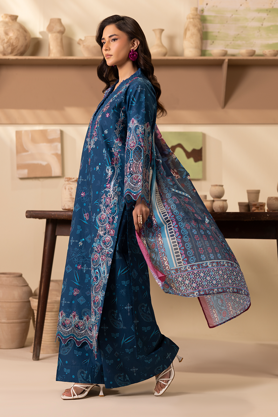 Peacock - Printed Luxury Pret (3PC)