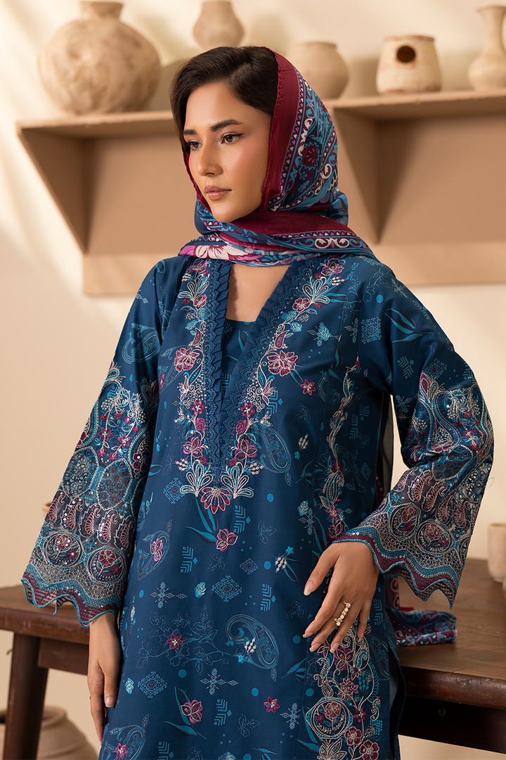 Peacock - Printed Luxury Pret (3PC)