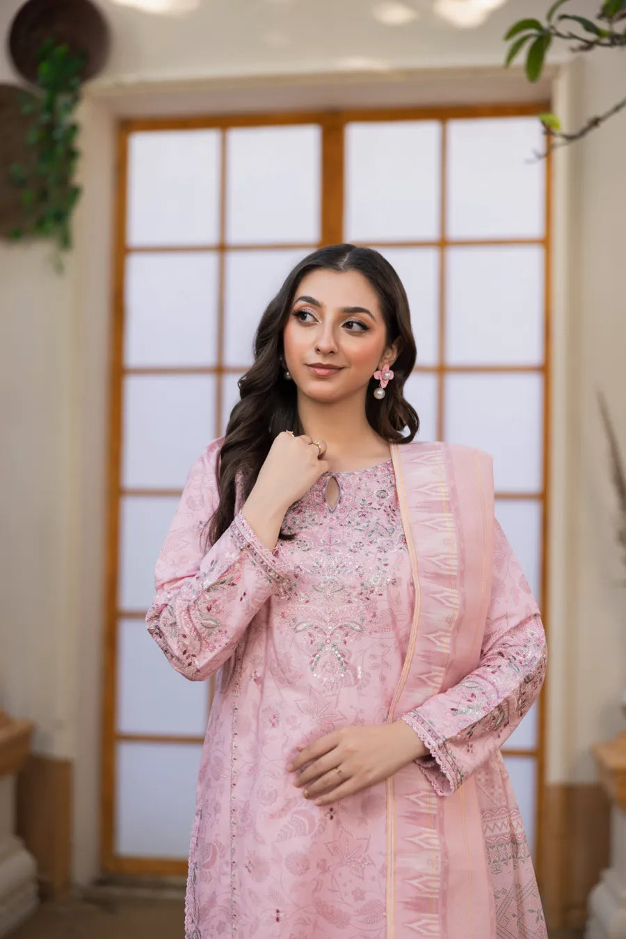 Narmeen - 3 PC Printed Dress