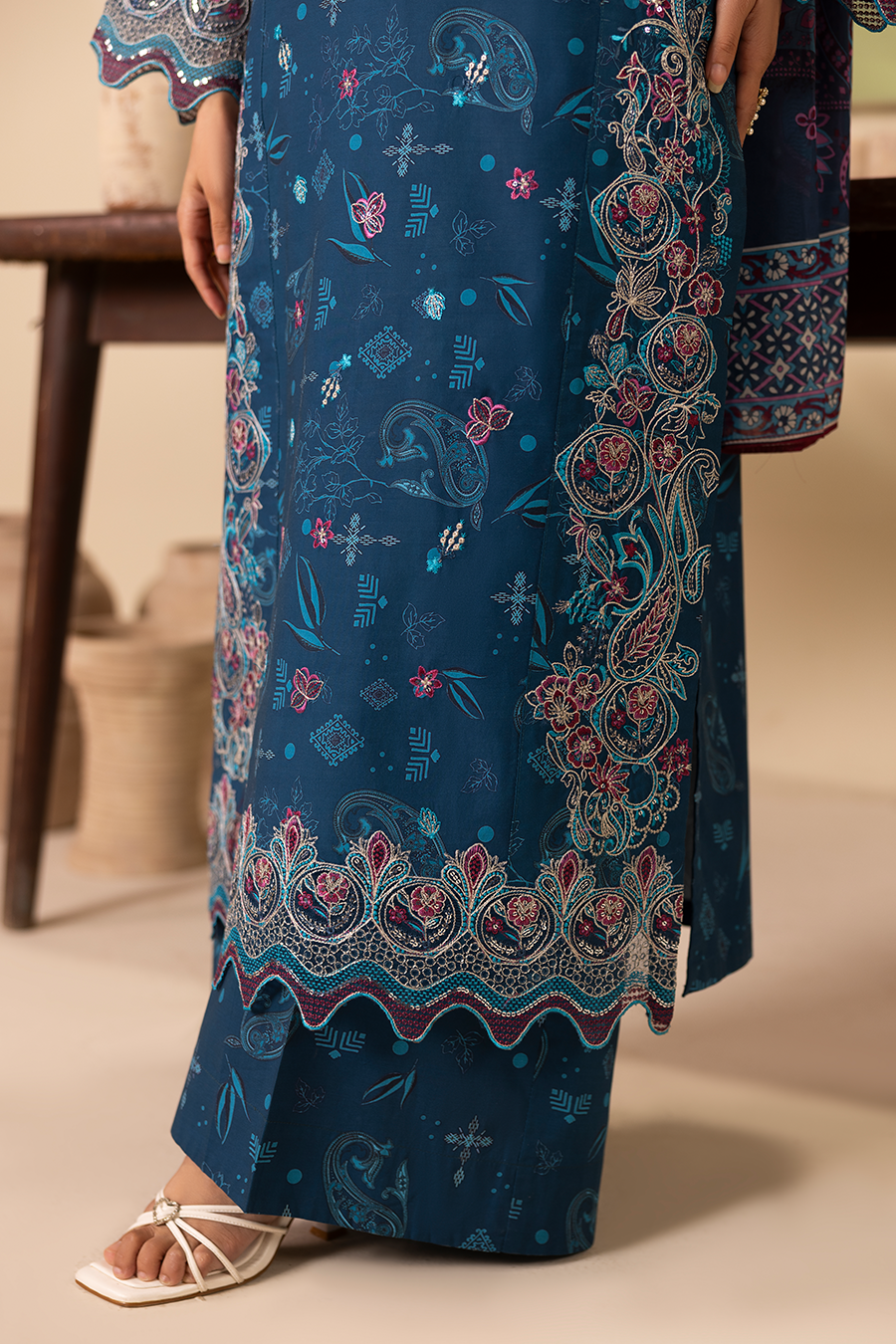 Peacock - Printed Luxury Pret (3PC)