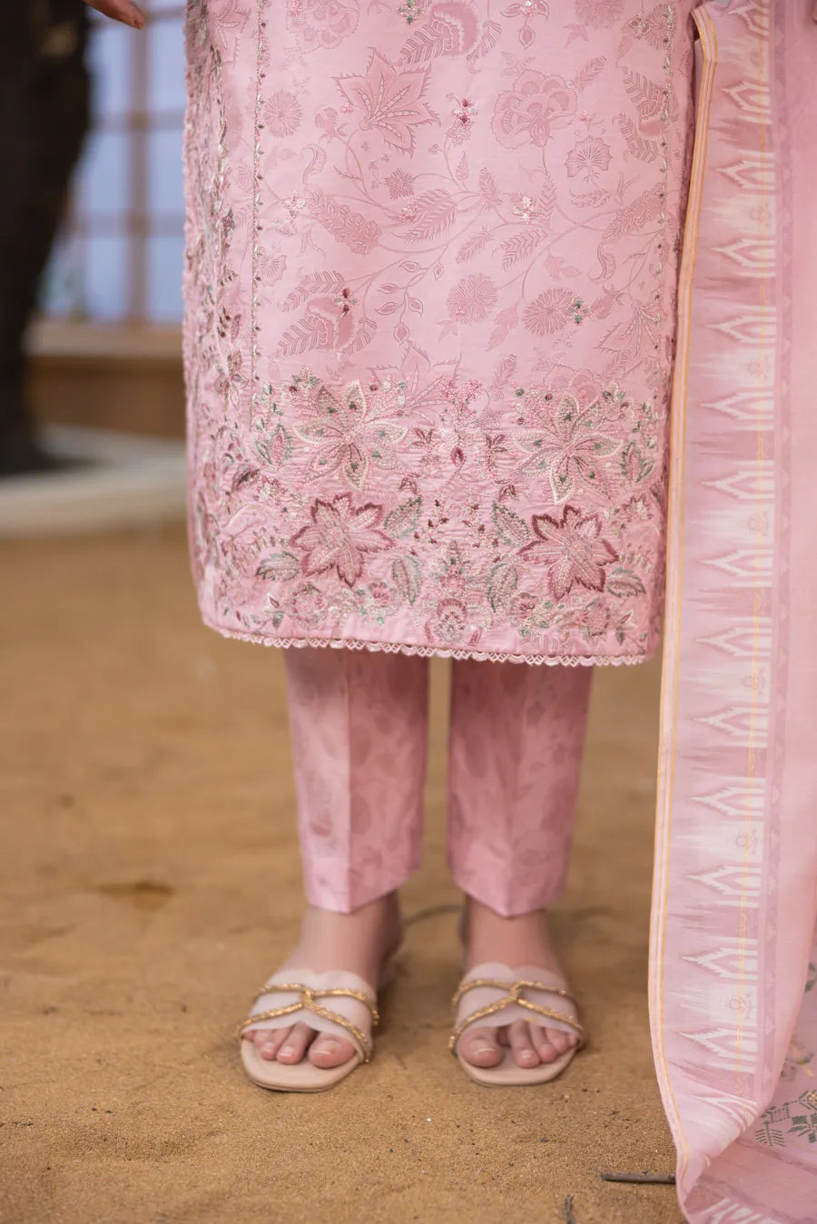Narmeen - 3 PC Printed Dress