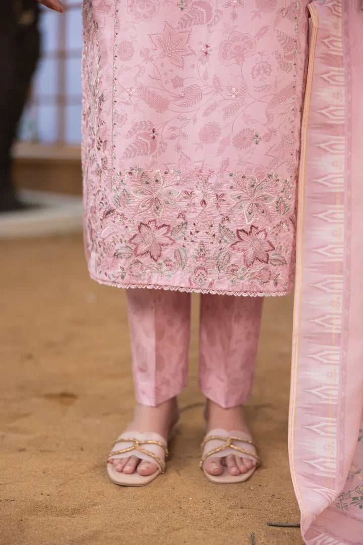Narmeen - 3 PC Printed Dress
