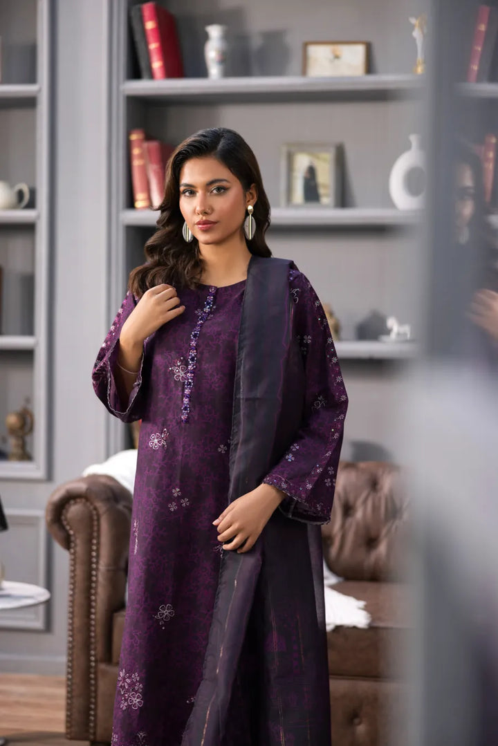 Banafsha - 3 PC Printed Dress