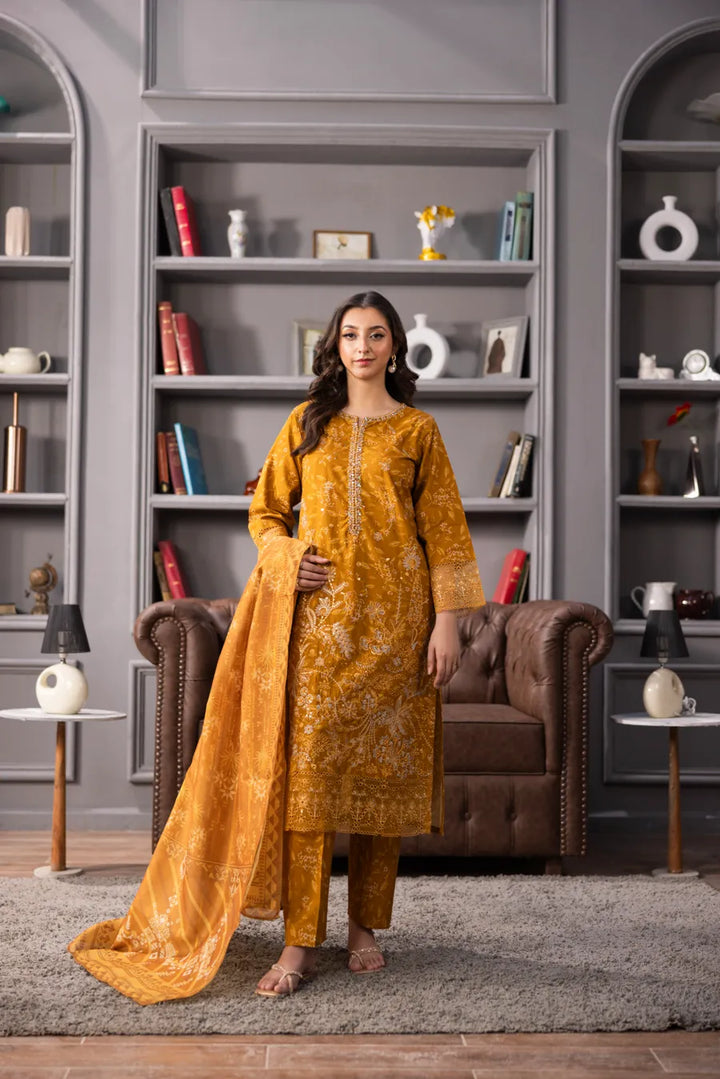 Meher - 3 PC Printed Dress