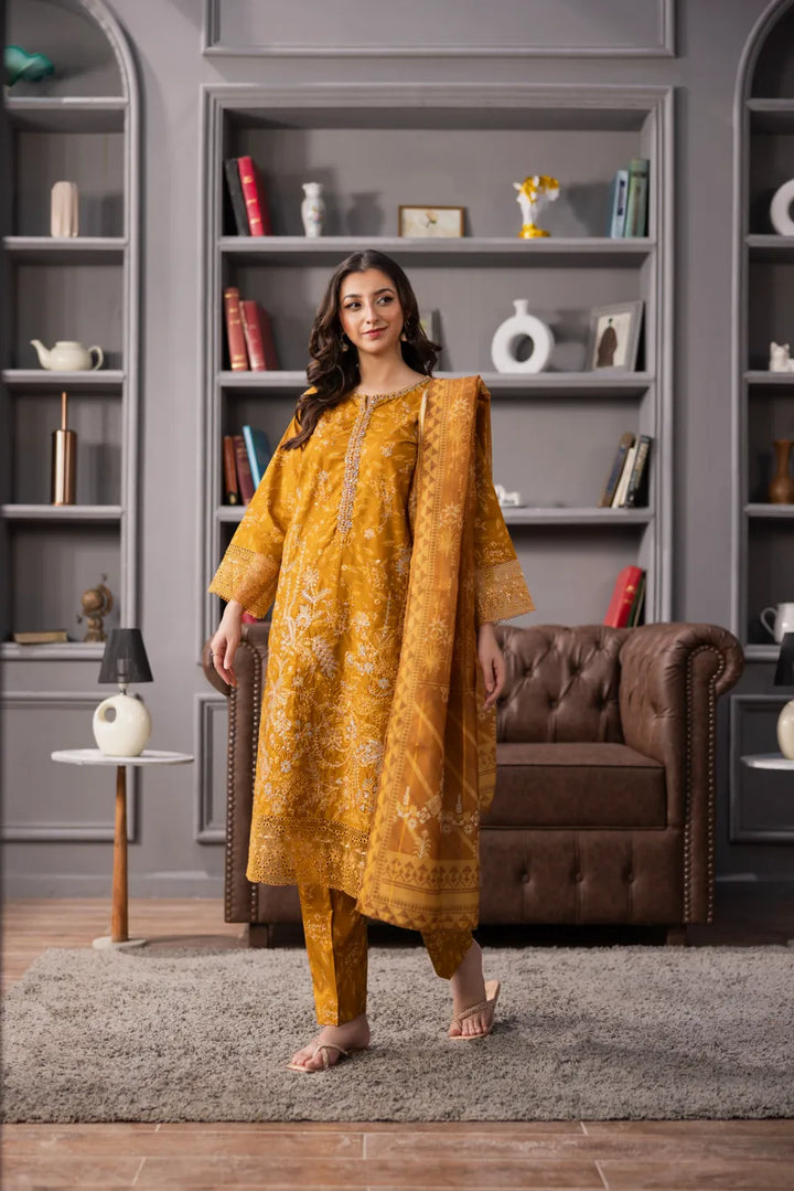 Meher - 3 PC Printed Dress