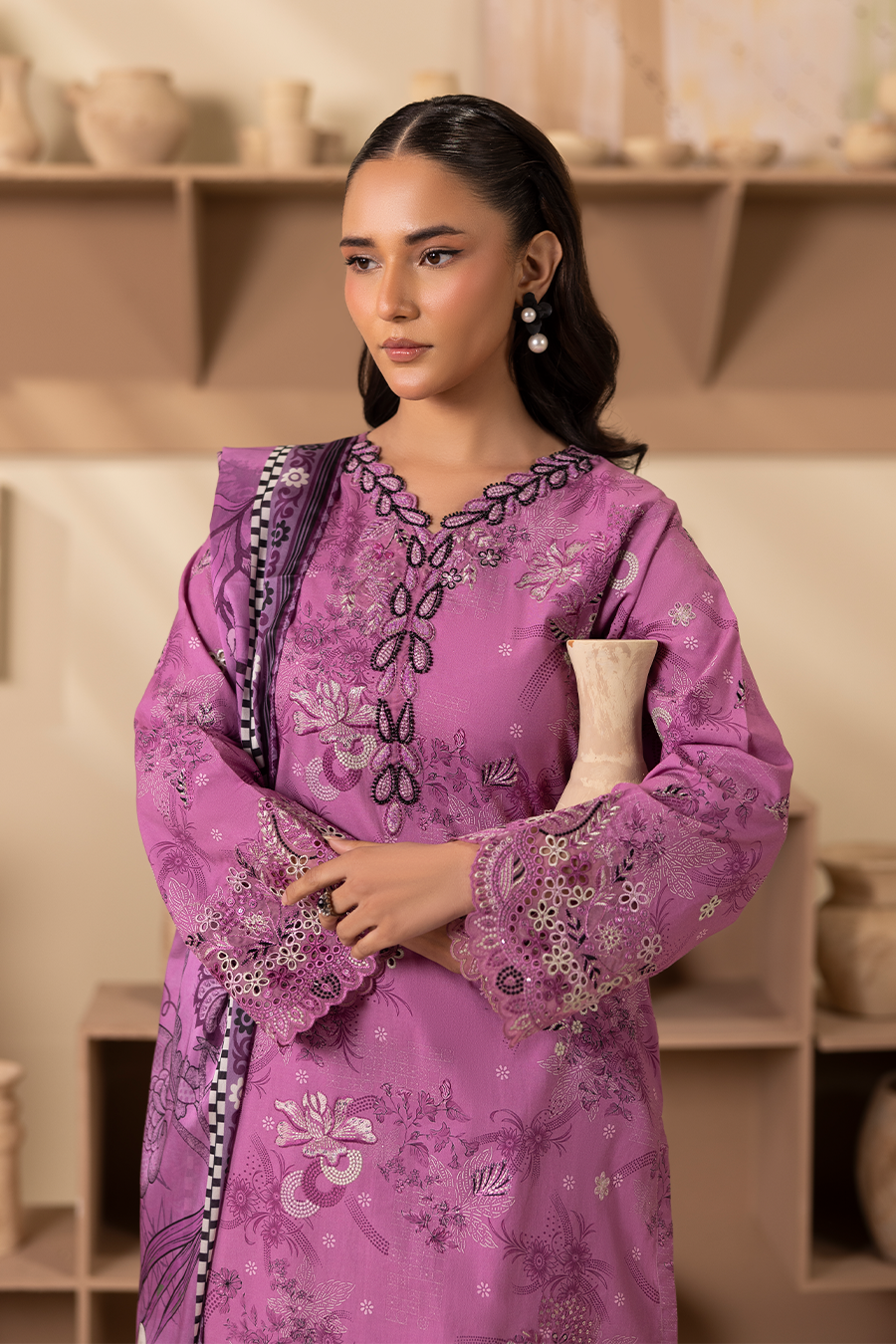 Blushing - Printed Luxury Pret (3PC)