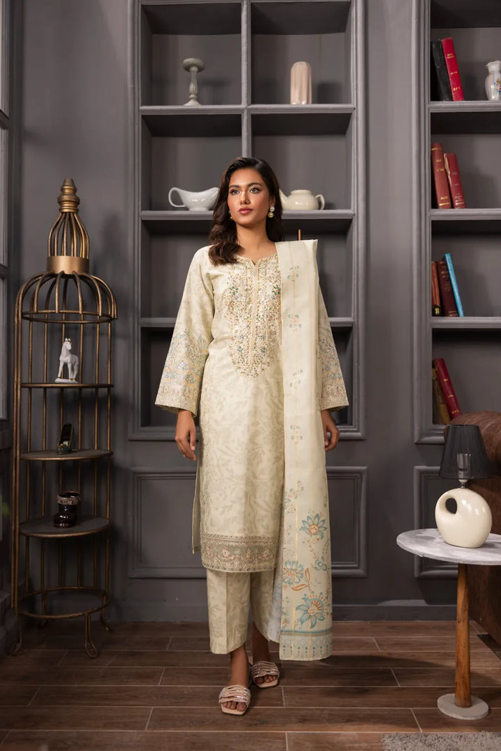 Zeenah - 3 PC Printed Dress