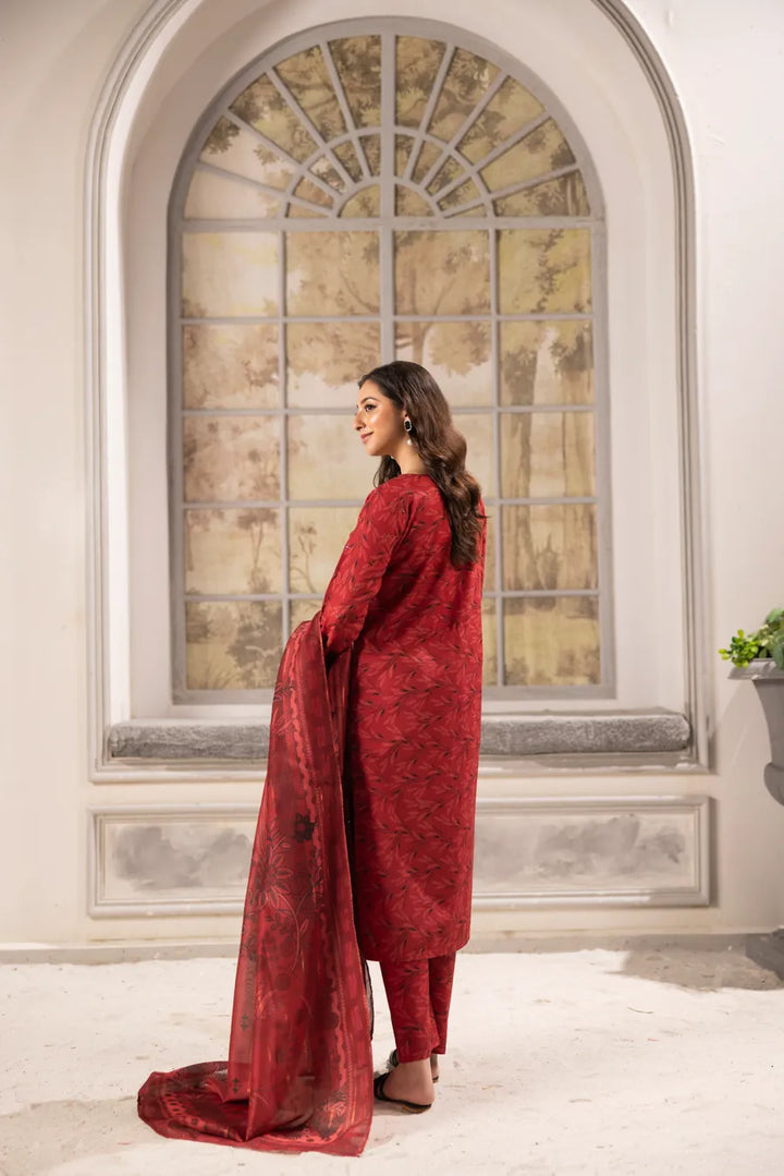 Surkh Naz - 3 PC Printed Dress