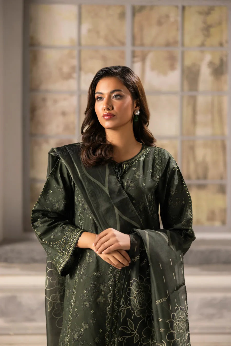 Sanobar - 3 PC Printed Dress