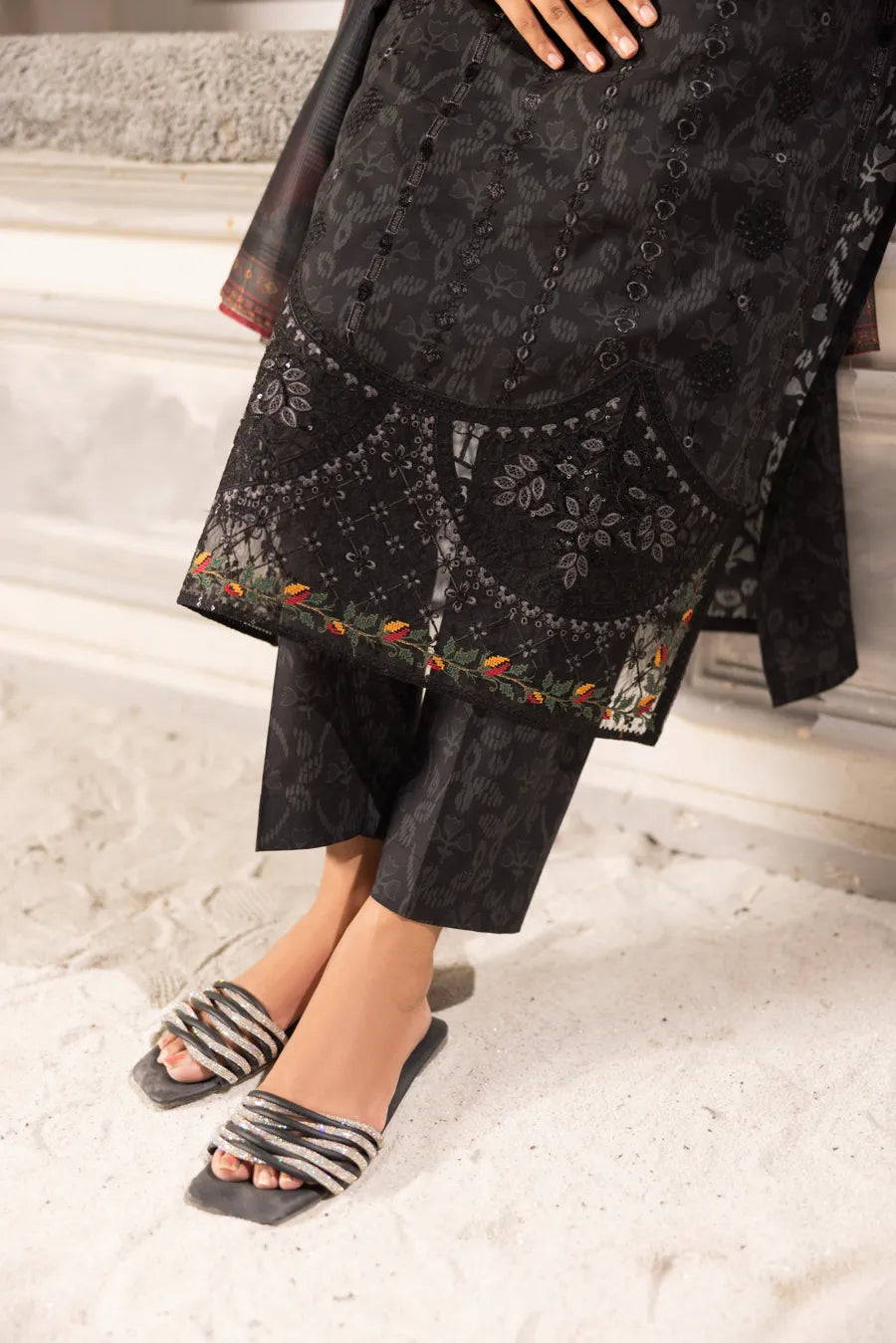Lavaan - 3 PC Printed Dress