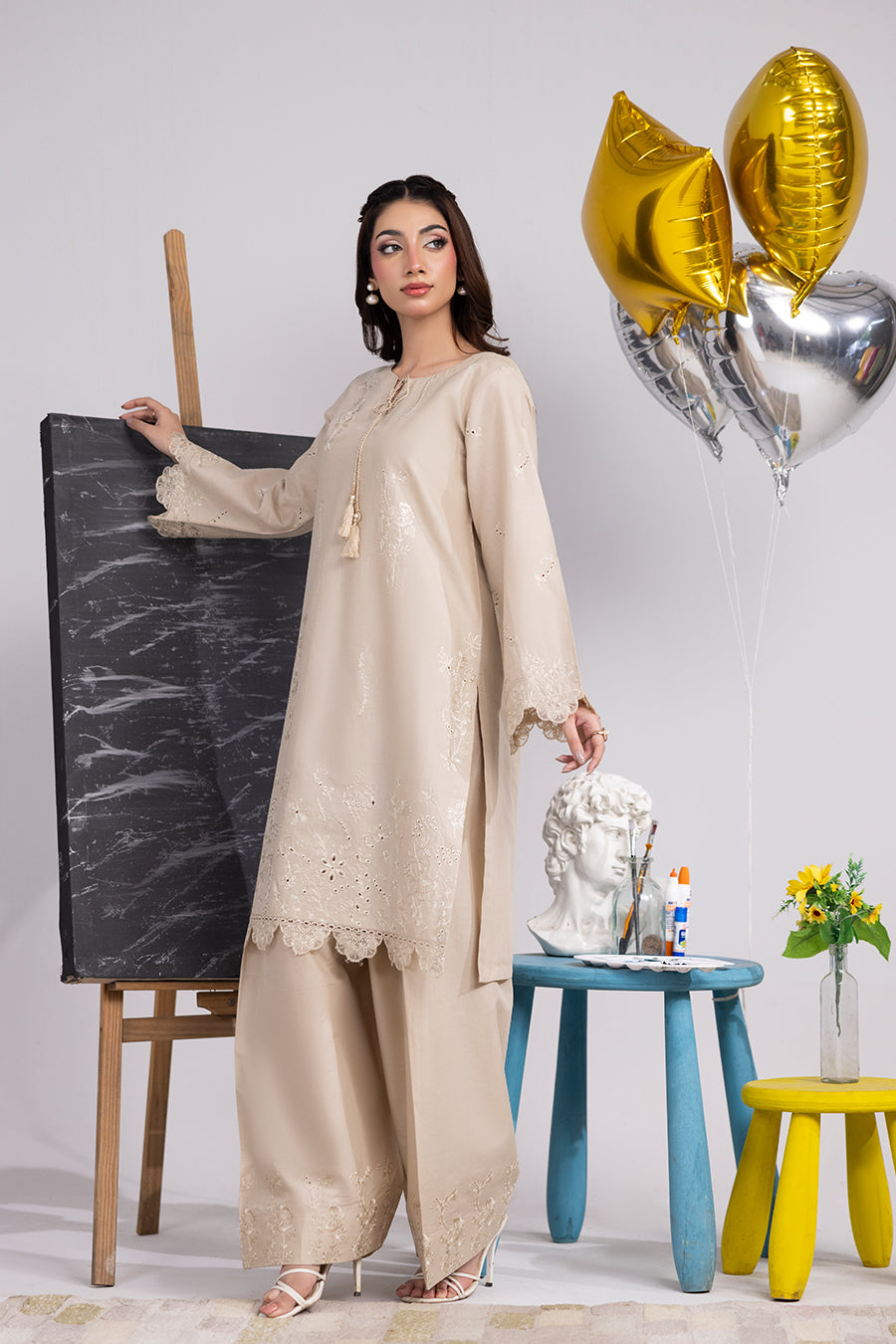 Sand Stone- Co-ord Set( 2Pcs)