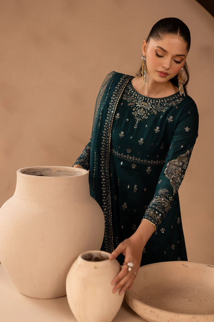 Zirwa - 3 PC Embroidered Dress