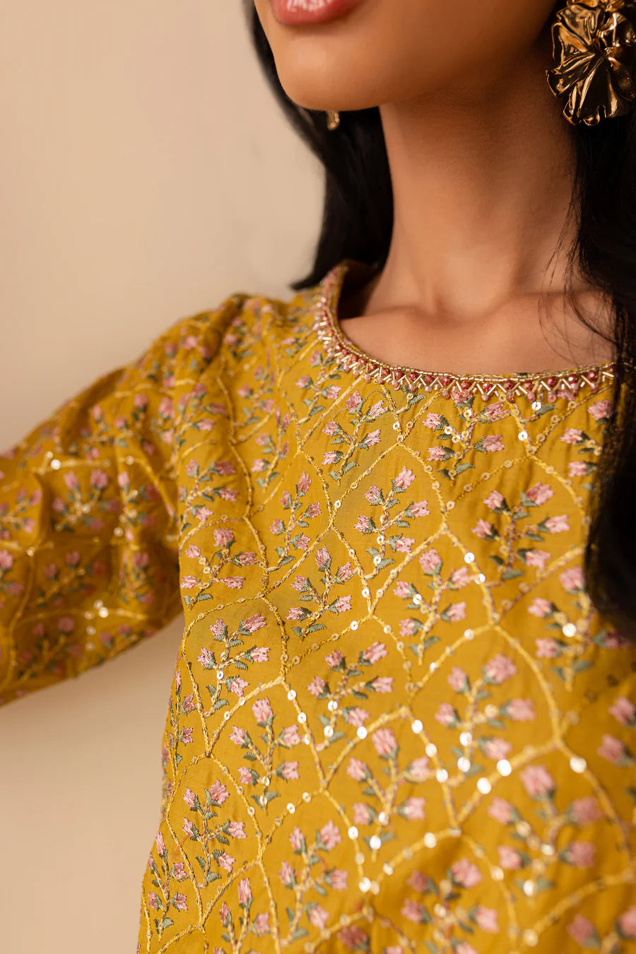 Izel - 3 PC Embroidered Dress