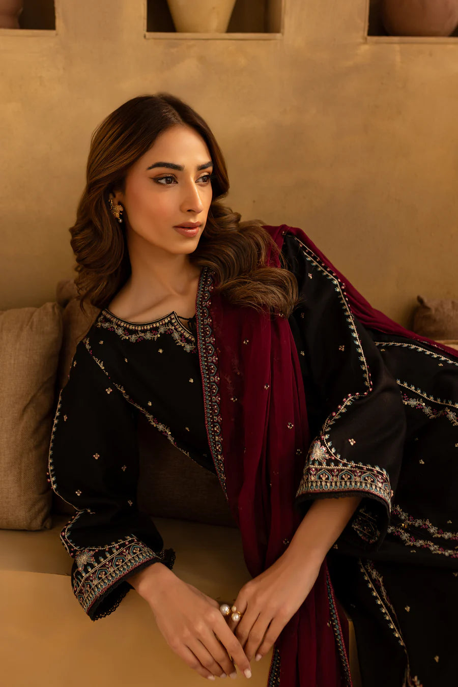 Ziyaar - 3 PC Embroidered Dress