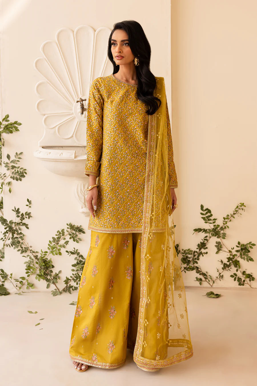 Izel - 3 PC Embroidered Dress