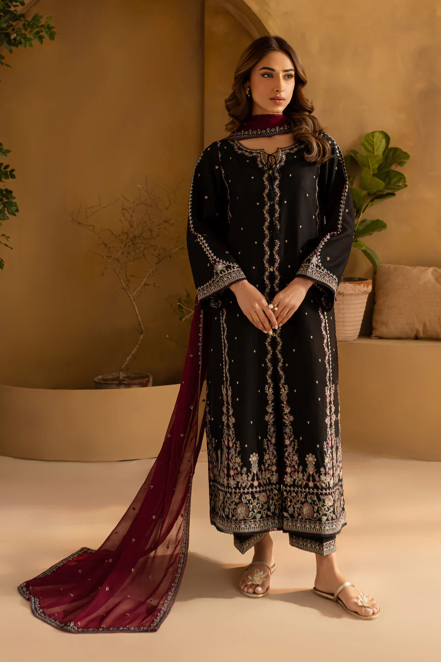 Ziyaar - 3 PC Embroidered Dress