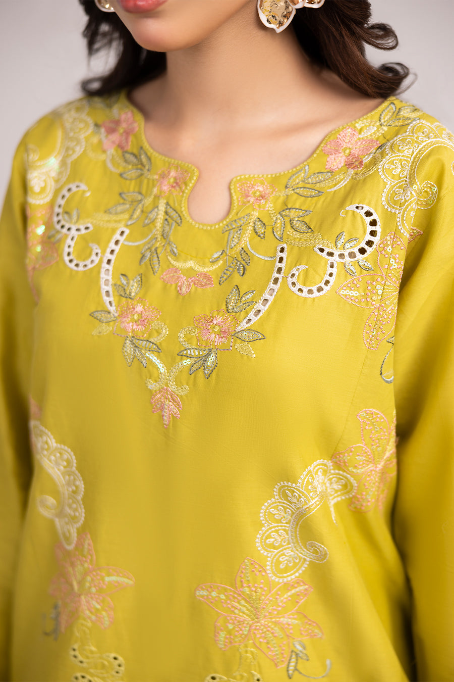 Lime Green- Co-ord Set( 2Pcs)