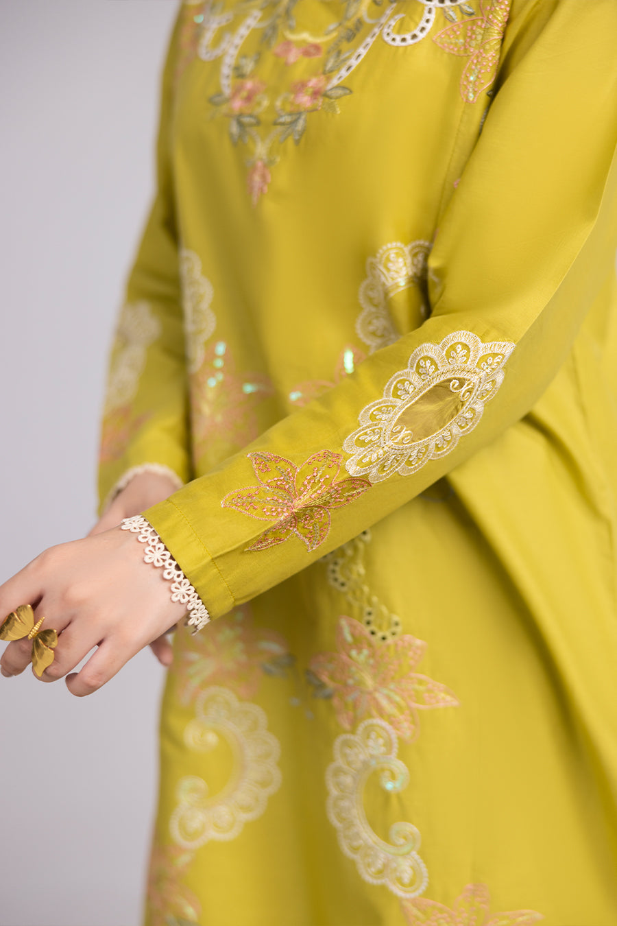 Lime Green- Co-ord Set( 2Pcs)
