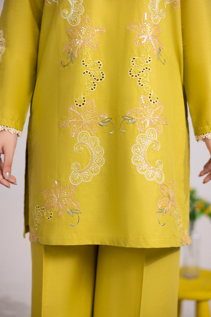 Lime Green- Co-ord Set( 2Pcs)