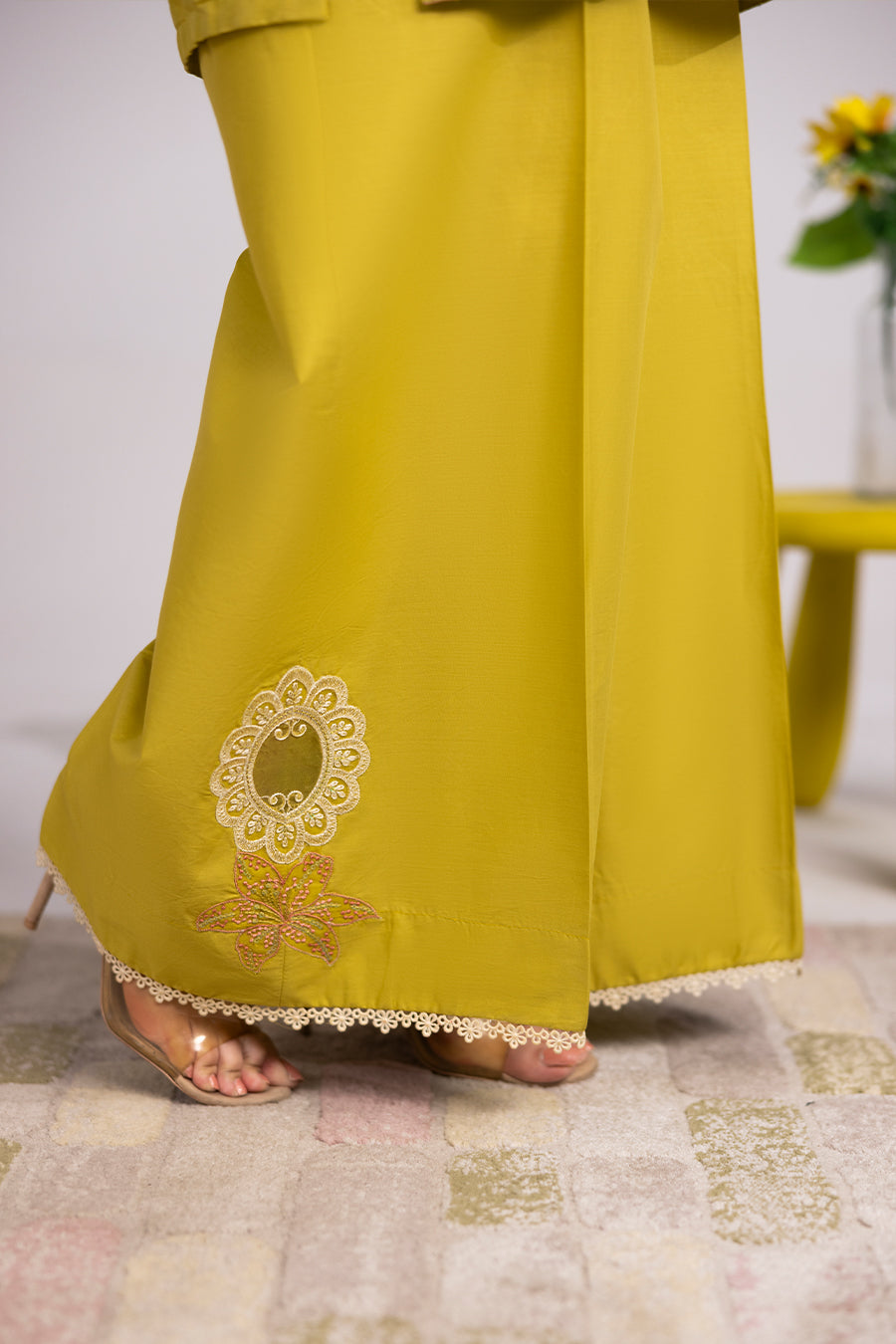 Lime Green- Co-ord Set( 2Pcs)