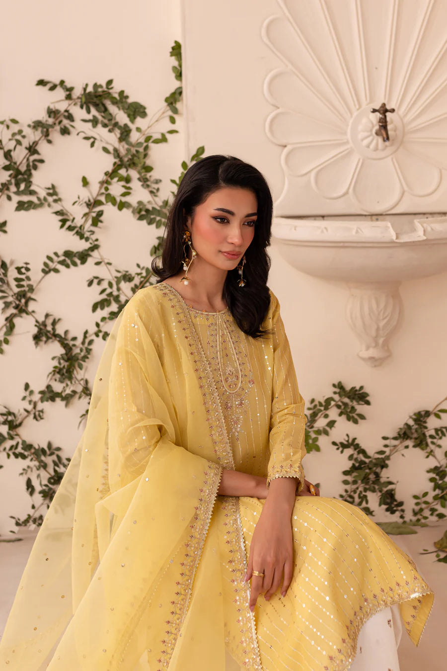 Ziya - 3 PC Embroidered Dress