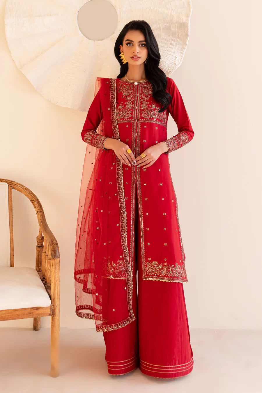 Shanaya - 3 PC Embroidered Dress