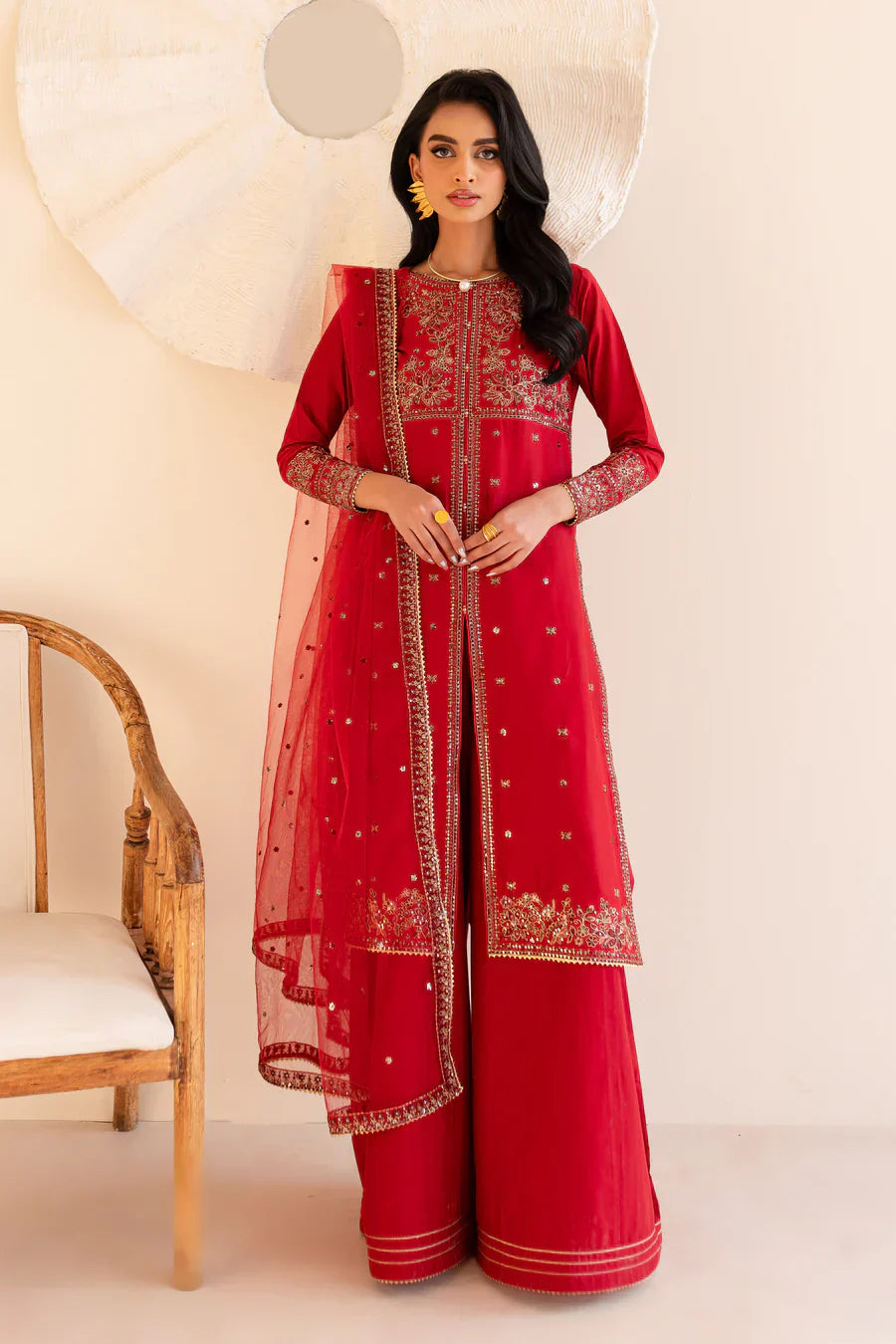 Shanaya - 3 PC Embroidered Dress