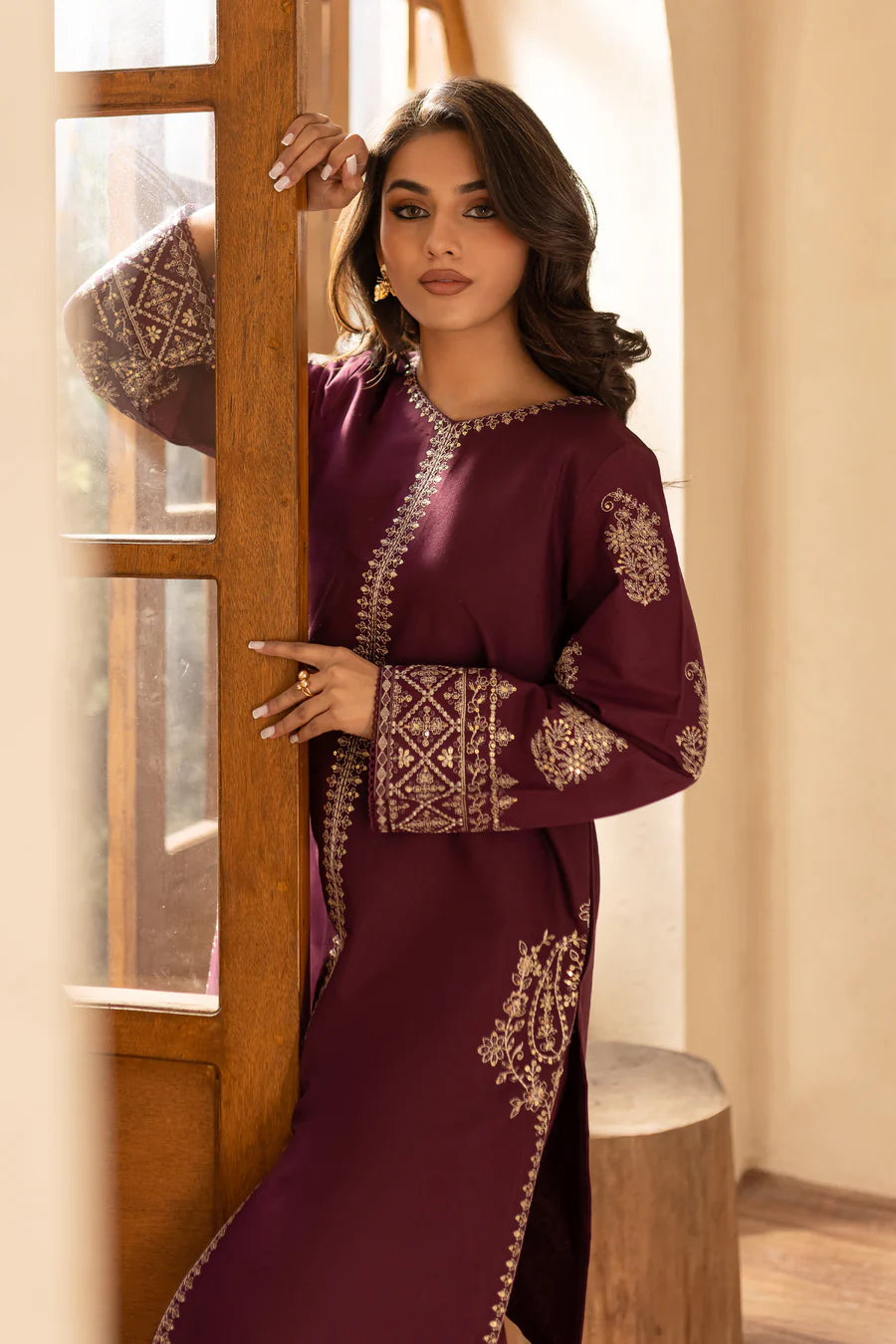 Laalish - 2 PC Embroidered Dress