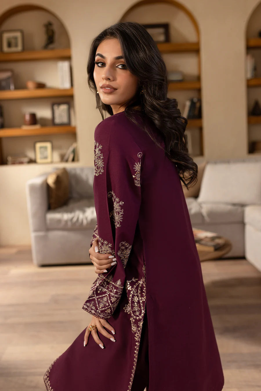 Laalish - 2 PC Embroidered Dress