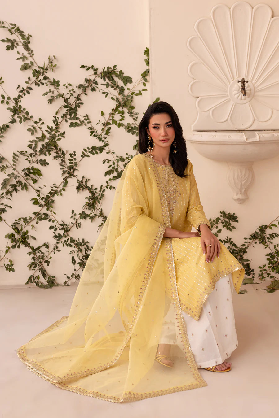 Ziya - 3 PC Embroidered Dress