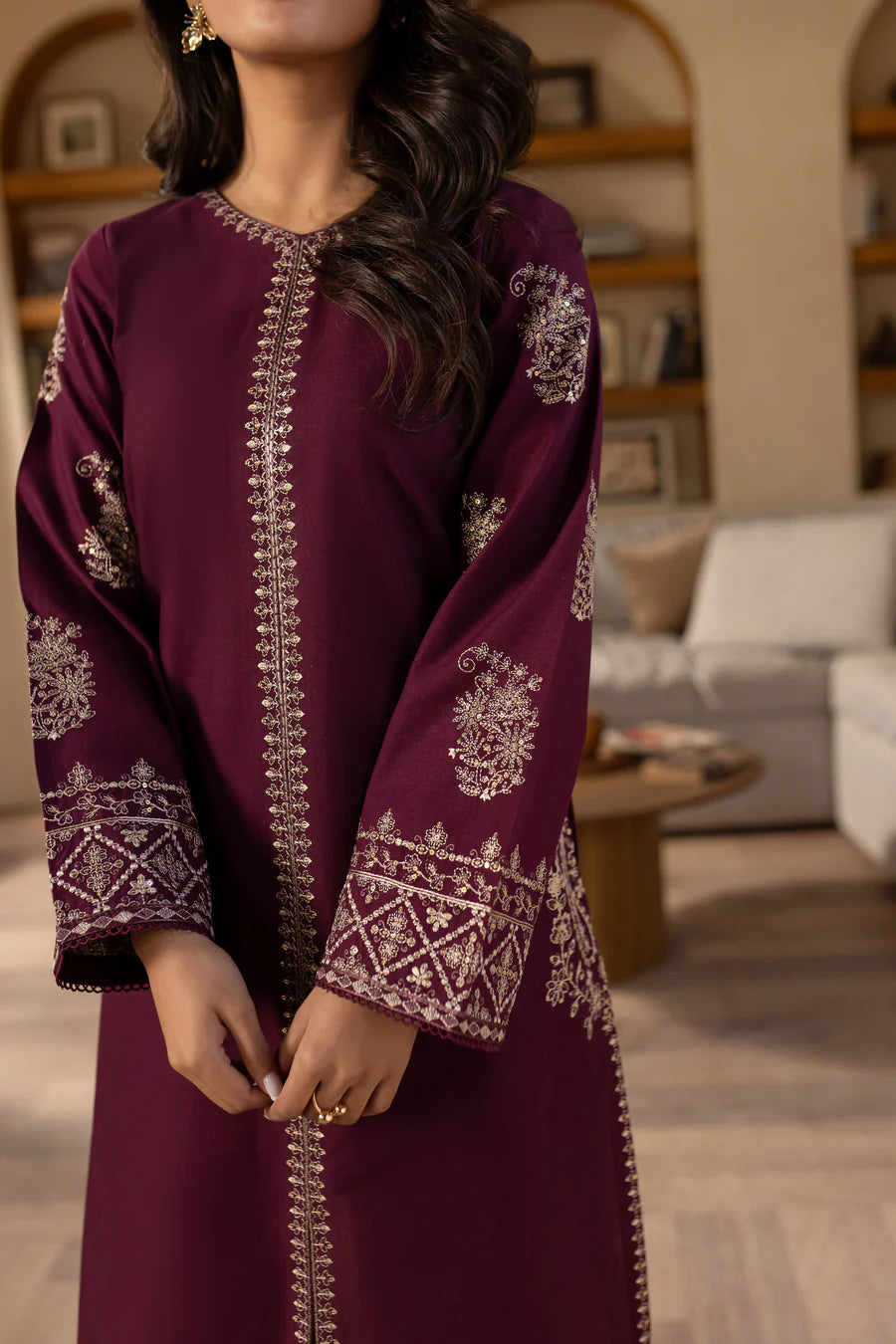 Laalish - 2 PC Embroidered Dress