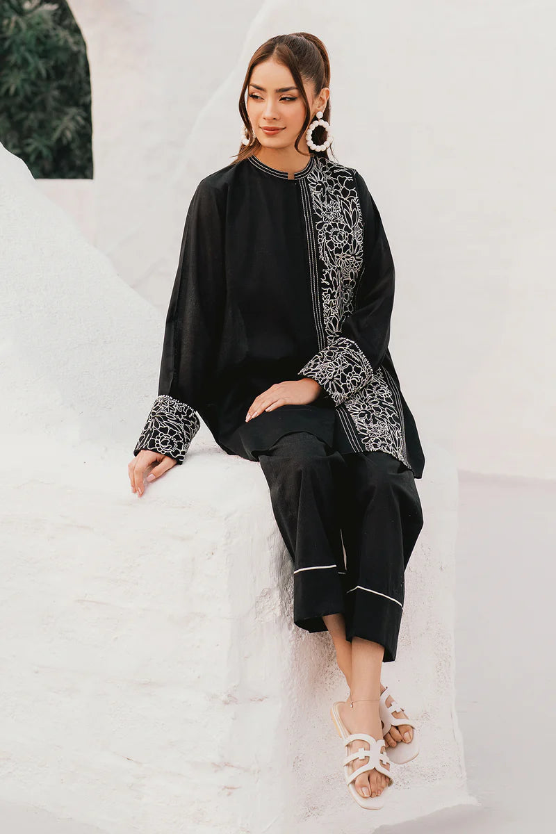 Zarqash - 2 PC Embroidered Dress
