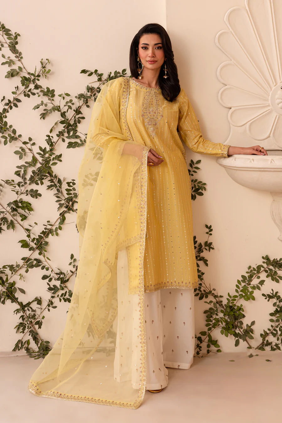 Ziya - 3 PC Embroidered Dress