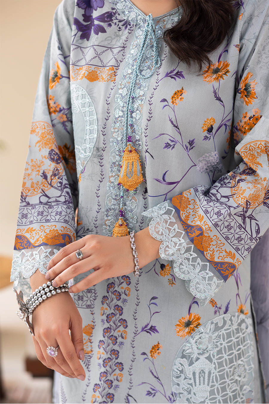 SKY – Printed Luxury Pret (3Pcs)