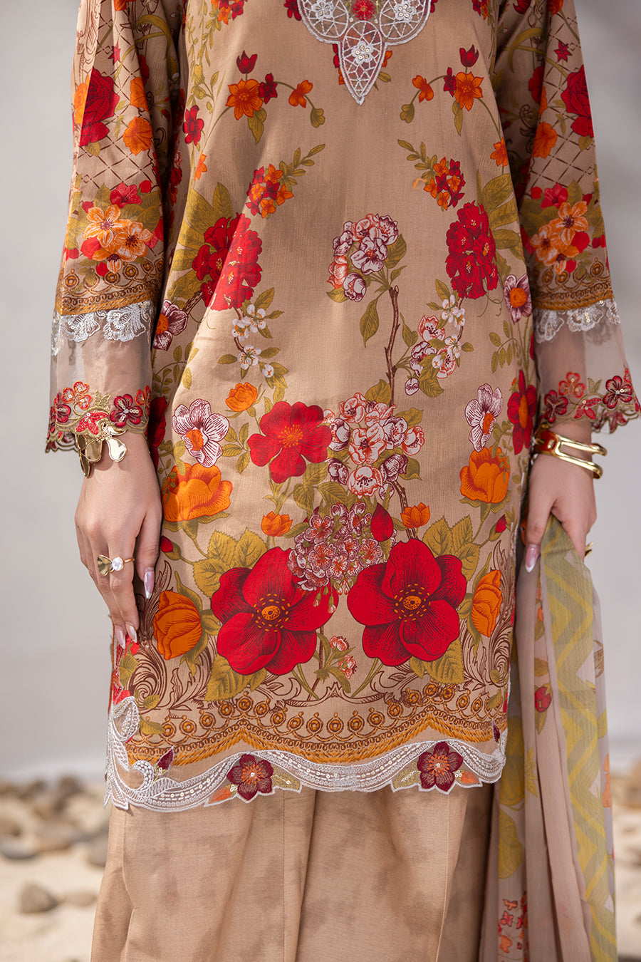 SORELLE– Printed Luxury Pret (3Pcs)