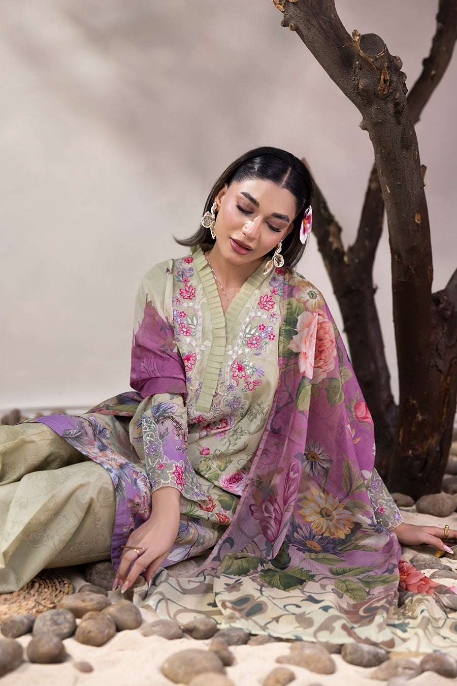 RAYA – Printed Luxury Pret (3Pcs)