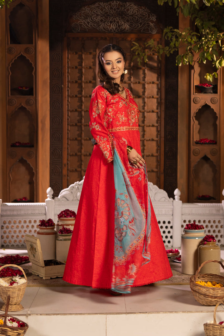 Diya - Cotton Cambric Frock (3PC)