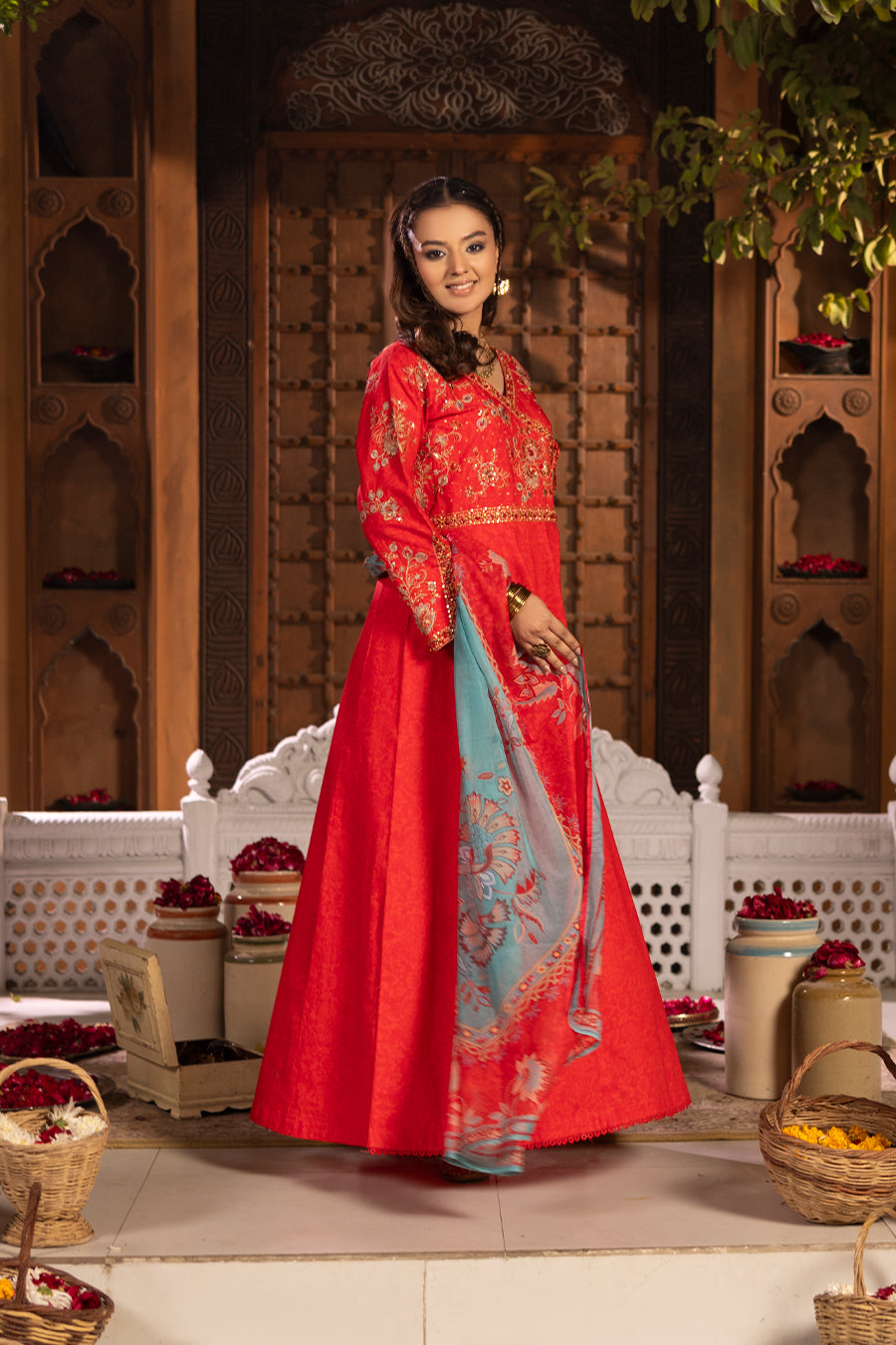 Diya - Cotton Cambric Frock (3PC)