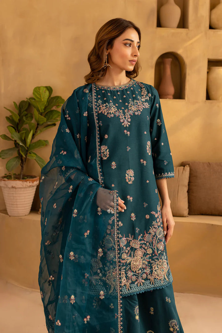 Naira 3Pc - Embroidered Karandi Dress