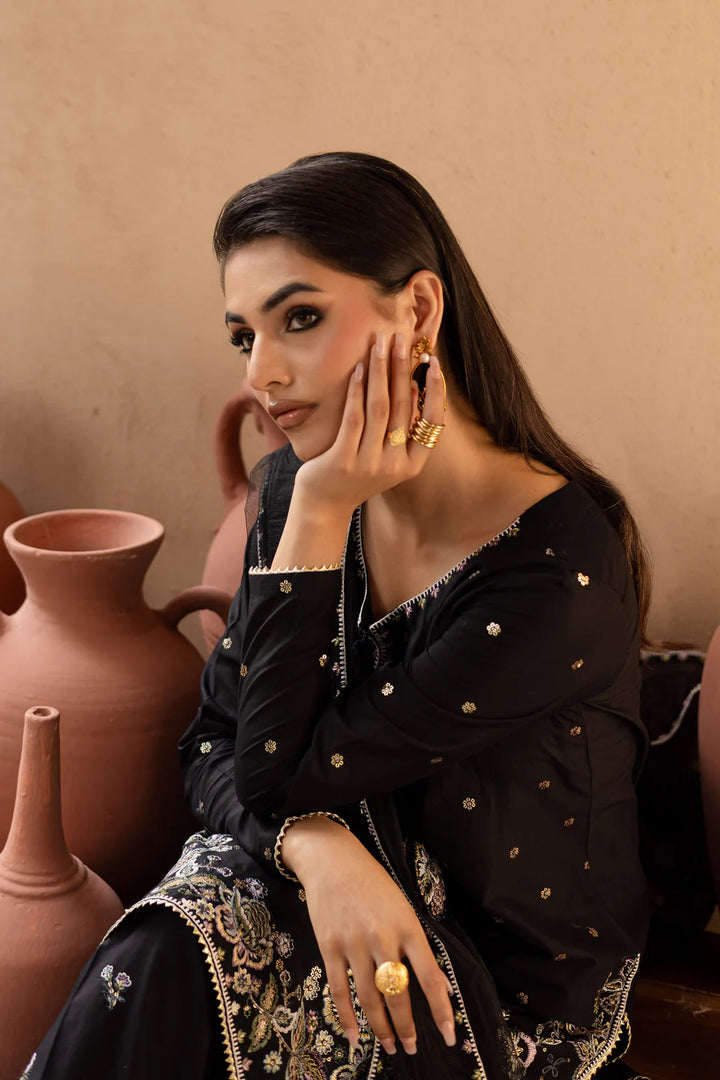 Siyah Gul - 3 PC Embroidered Dress