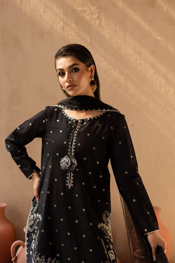 Siyah Gul - 3 PC Embroidered Dress
