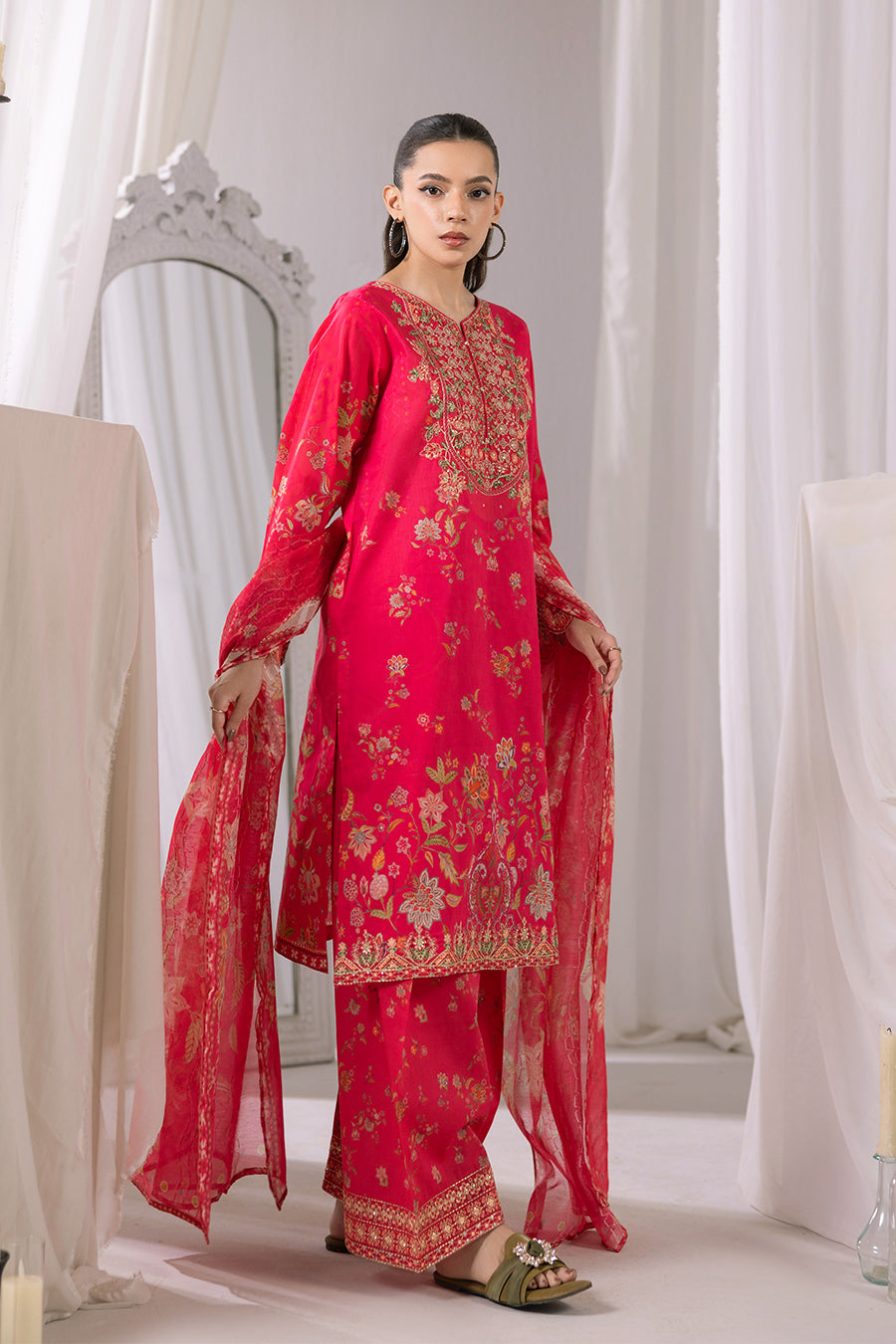 Nora- Printed Luxury Pret (3PC)