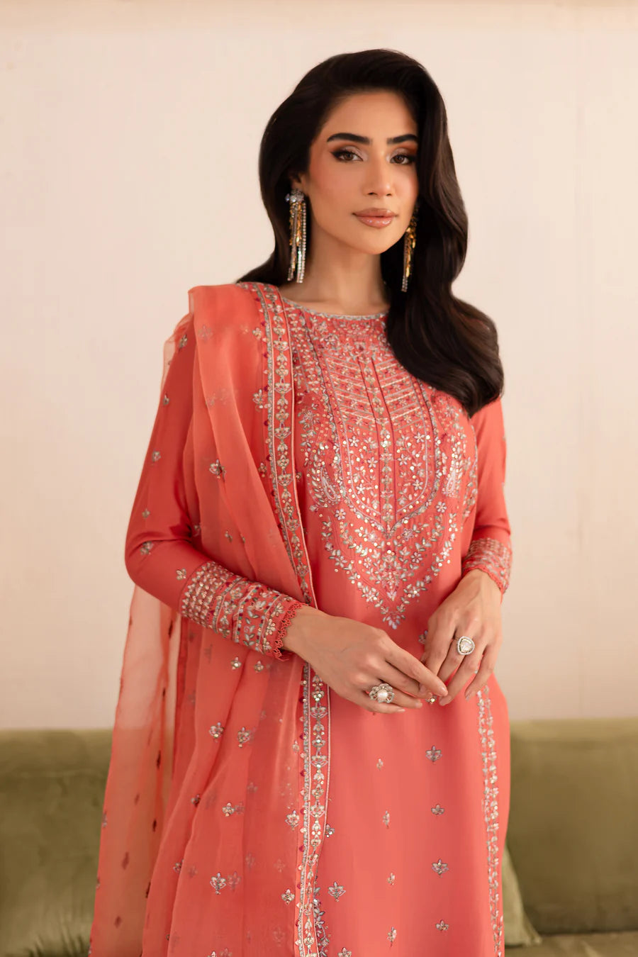 Maira - 3 PC Embroidered Dress