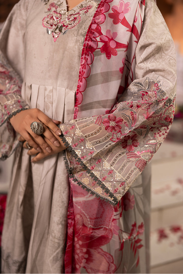 Afreen - Cotton Cambric Frock (3PC)