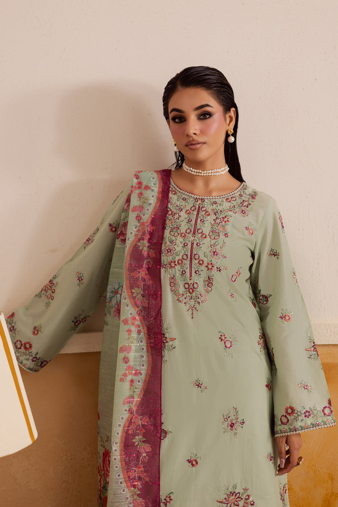 Sahar 3Pc – Embroidered Dress