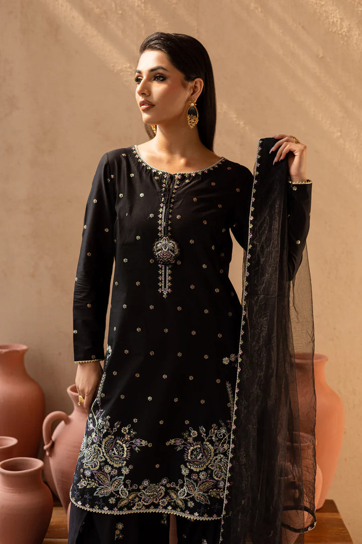 Siyah Gul - 3 PC Embroidered Dress