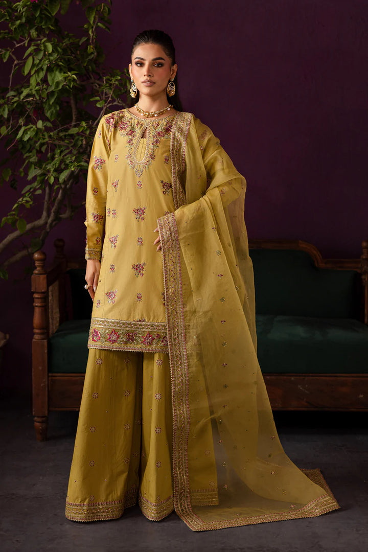 Zariah - 3 PC Embroidered Dress