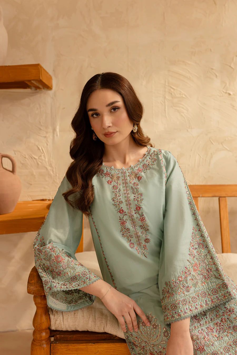 Narmaan - 2 PC Embroidered Dress