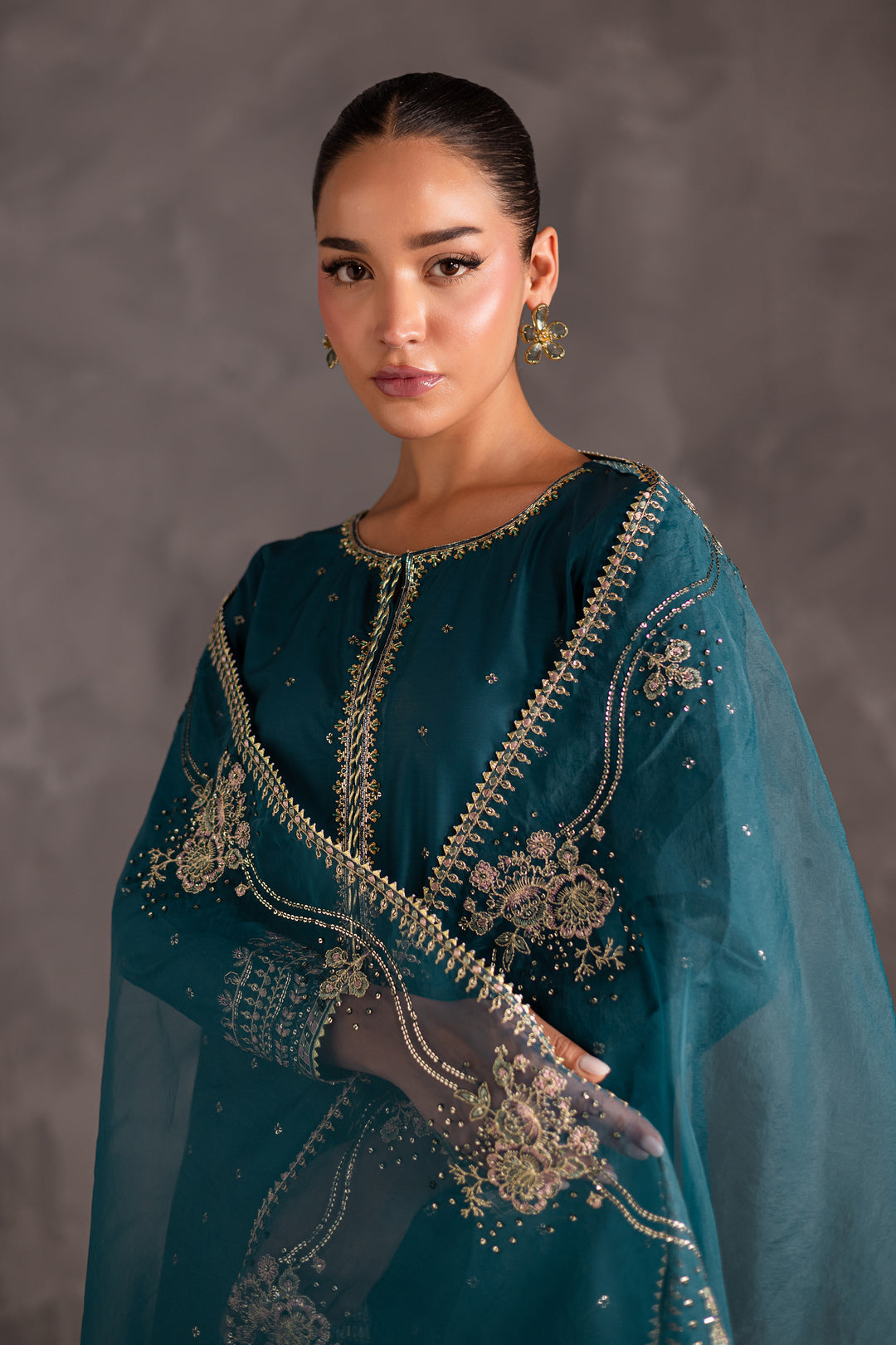 Zumar - 3 PC Embroidered Dress