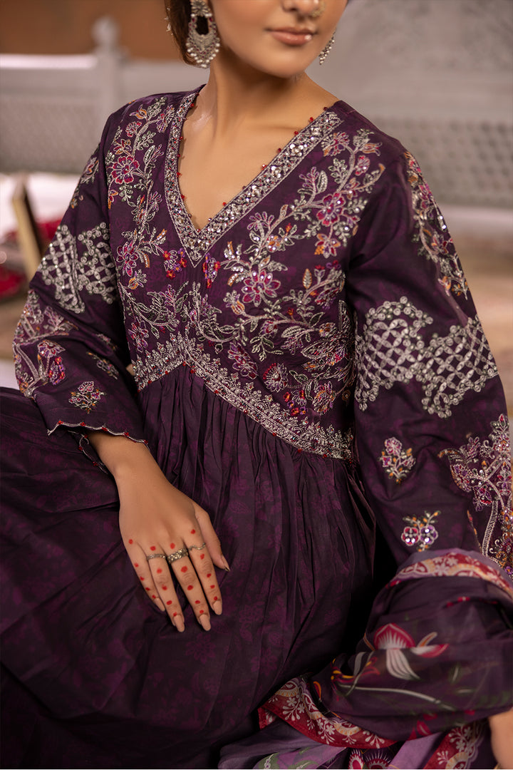 Koonj - Cotton Cambric Frock (3PC)